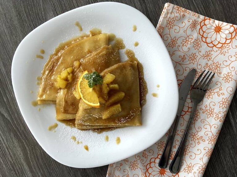Pomerančové palačinky (francouzské Suzette)