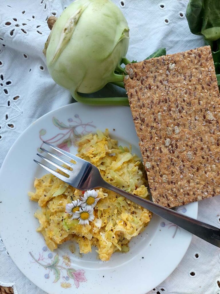 Kedlubnová míchanina s vejci